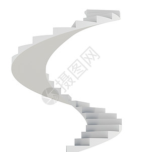 白色螺旋楼梯陷阱阶梯创造力阴影愿望插图成就公司生长梯子图片