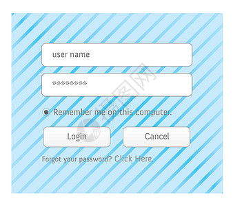 Illused 登录界面  用户名和密码展示用户日志防火墙电脑蓝色成员邮件网站安全背景