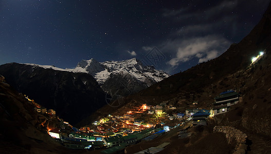 夜空和星星经过南彻康德里山后运动旅行气氛天文学月亮黑色行星科学起跑线宇宙图片