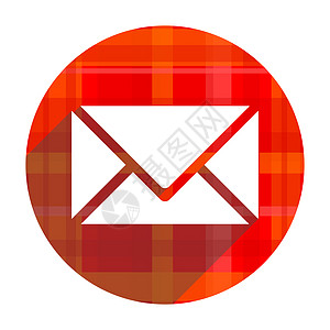 email 红平面图标孤立邮件地址秘书处贴纸字母盒子彩信通讯邮政网络图片