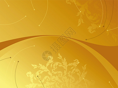 二 花卉背景摘要黄色白色技术墙纸标识插图团体框架空白波浪图片