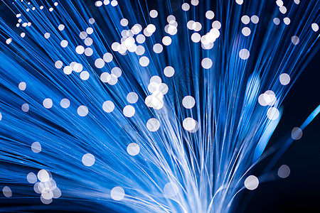 自由光学数据蓝色电缆辉光网络全球流动技术背景宏观图片
