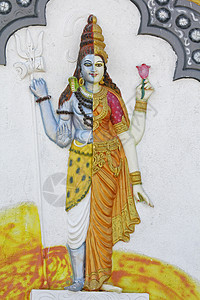 阿尔达纳里内茨瓦文化历史艺术婆神部分上帝寺庙装饰故事传统图片