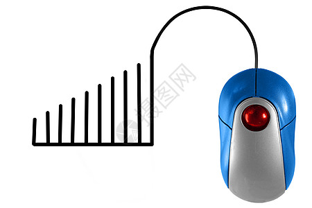 计算机鼠标电缆所描绘的音频波形音乐体积语言行业创造力数字电脑频率图像电子图片