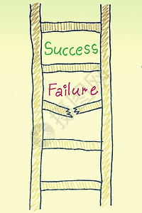 成功失败阶梯概念指导绘画商业插图梯子图片
