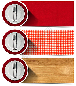 一套配有平板板的厨房窗条美食网络银器午餐木头盘子刀具餐厅圆圈乡村图片