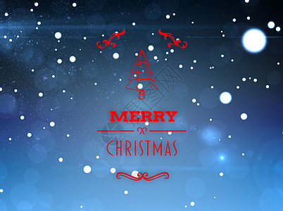 欢乐圣诞节旗帜的复合图像辉光绘图庆典蓝色计算机点点标识喜庆繁星天空图片