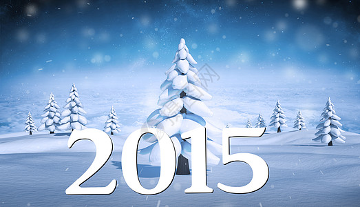 感恩节字体2015年复合图像数字绘图环境计算机海拔雪花寒意新年字体天空背景