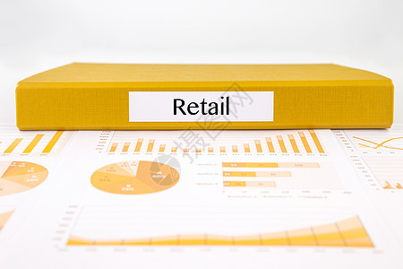 零售文件 图表分析和销售报告 3背景图片