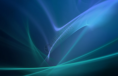 蓝色摘要波浪状艺术线条绿色漩涡液体水平活力插图运动图片