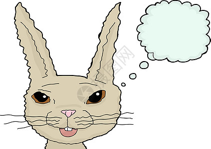 白兔的模糊卡通兔子背景图片