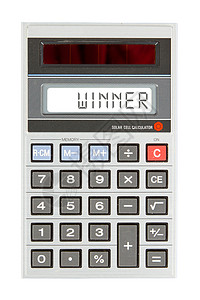 旧计算器  赢家按钮现金订金货币数字投资优胜者兴趣抽奖金融图片