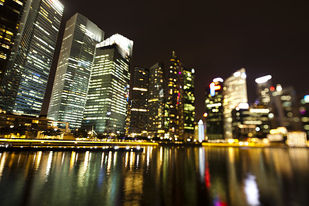 夜之城 旅行生动的主题市中心商业反射天际旅游建筑学地标城市码头摩天大楼图片