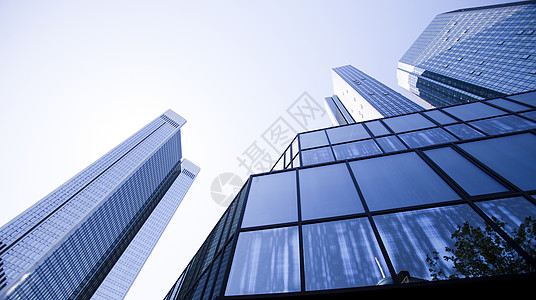 现代城市背景 亮丽多彩的基调概念地面房地产市中心天空建筑学办公室商业玻璃景观技术图片