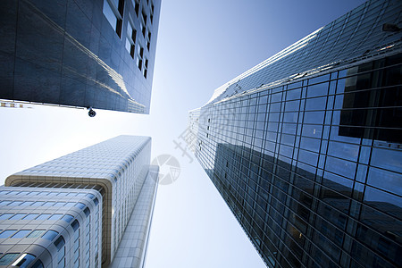 办公大楼 亮度多彩的音调概念城市建筑摩天大楼蓝色地面组织办公室景观技术金融图片