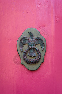 房子前门敲敲门马耳他语建筑学描写吸引力历史性古董财产金属住宅精神装饰品图片