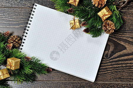 圣诞边框设计在木木背景上假期边界装饰品木板季节礼物框架枞树装饰松树图片