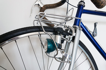 复古自行车特写自行车游览假期曲柄车轮交通旅行框架旅游磁带车辆背景
