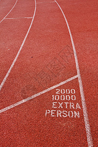 运动员背景的赛跑轨迹太阳红色白色快乐比赛晴天学校运动竞赛条纹图片