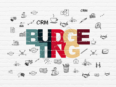 背景墙上的财务概念预算成就战略生意绘画交易项目投资业务营销团队图片