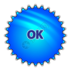 孤立的蓝色大按键贴纸 上面有文字互联网椭圆形插图演讲长方形圆形气泡电脑收藏标签图片