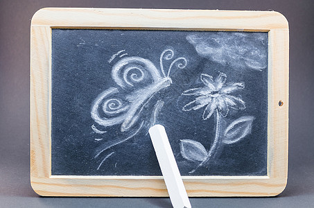 Chalk 绘图涂鸦菜单粉笔画插图乐队手绘横幅框架创造力粉笔图片