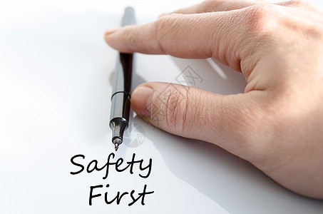 安全第一概念注意力情况警觉政策警告协议风险写作木板危险图片