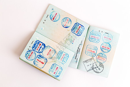 签证和护照印章公民假期商业旅行海关国籍边界空白国家收藏图片