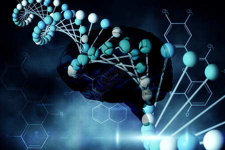 大脑综合图象智力螺旋电极蓝色遗传学计算机科学心电图生物化学图片