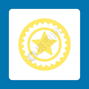 星星图标颁奖按钮覆盖彩色集成的海豹徽章图标质量星星蓝色邮票书签背景贴纸标签印章评分背景