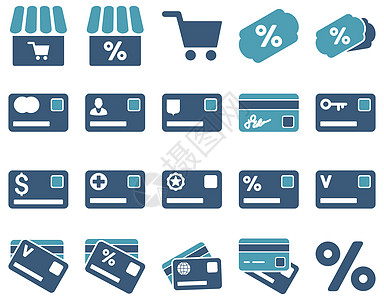 购物和银行卡图标标签金融经济命令市场购物车商业销售量电子商务降价图片