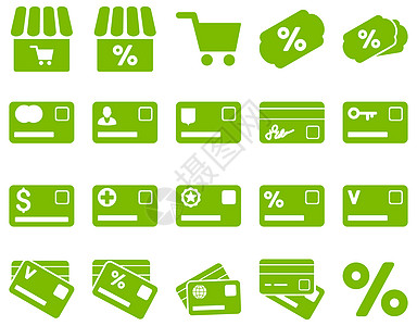 购物和银行卡图标电子商务标签税收礼物金融货币字形购物车支付市场图片