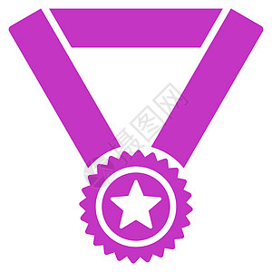 紫色挂带奖牌庆典勋章高清图片