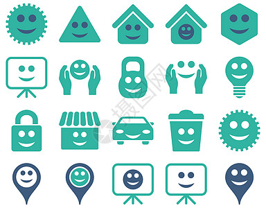 工具 选项 微笑 对象图标教育定位全球字形灯泡店铺房子笑脸服务垃圾图片