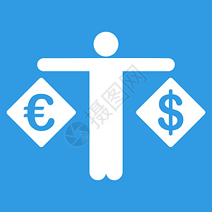 货币比较图标白色投资交换用户电子商务商务价格蓝色储蓄人士图片
