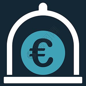 欧元标准图标货币订金投资档案金库店铺收益圆顶保险箱资本图片