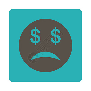 破产斯麦笑图标帐户情绪失败经济表情损失笑脸预算经济衰退情感图片
