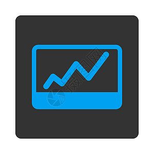 股票市场图标展示报告股市监视器圆形按钮进步正方形字形桌面图片