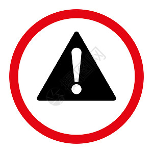 红色和黑色整形光栅图标的警告平板加红和黑颜色注意力风险报警冒险界面预防攻击字母问题惊呼图片