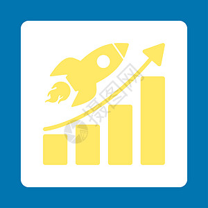 统计图标启动启动图标科学报告统计公司销售量字形生长技术黄色商业背景