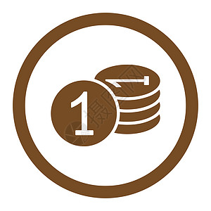 硬币图标投资收益电子商务金融会计货币圆圈柱子信用金子图片