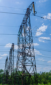 高压电线网络绝缘体活力依赖天空两极力量钢结构电压蓝天图片