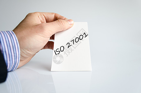 Iso 27001 文本概念验证顾问技术控制保修认证按钮公司男人服务图片