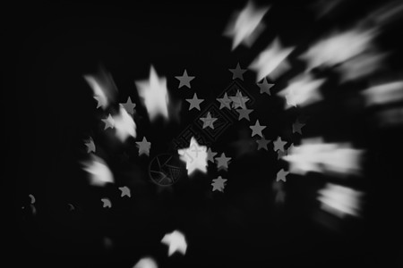 空间中的黑白星和白星辉光航天风格效应流星星星情绪粒子背景艺术图片