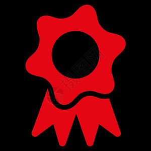 颁奖海豹图标认证质量优胜者丝带徽章字形报酬成就红色荣誉图片