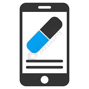 药品在线信息图标OIT胶囊店面医疗化学家展示电话屏幕商店药剂师手机图片