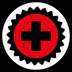 医疗印章图标黑色字形勋章药品会徽保修单贴纸橡皮医院背景图片