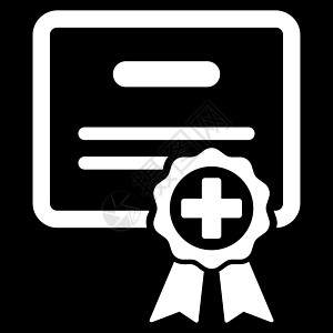 医疗证书图标背景陈述文凭大学保修凭据认证报告文档执照图片