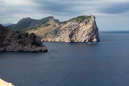 马略卡岛海岸地中海田园诗般的高清图片