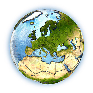 地球边框欧洲行星空气浮雕边框世界大洲宽慰国家地球插图背景
